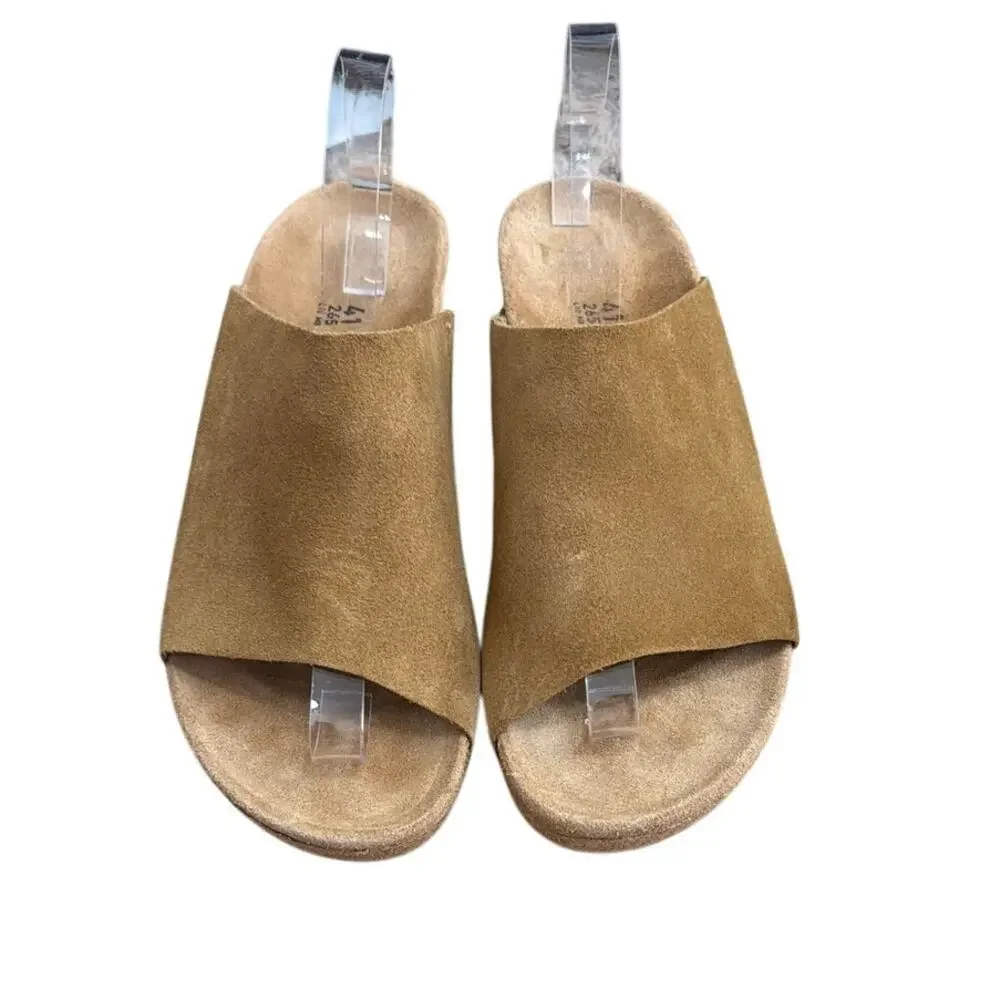 Birkenstock Papillio Namica Tea Suede Wedge Sandals Womens Slide Shoes 41 US 10